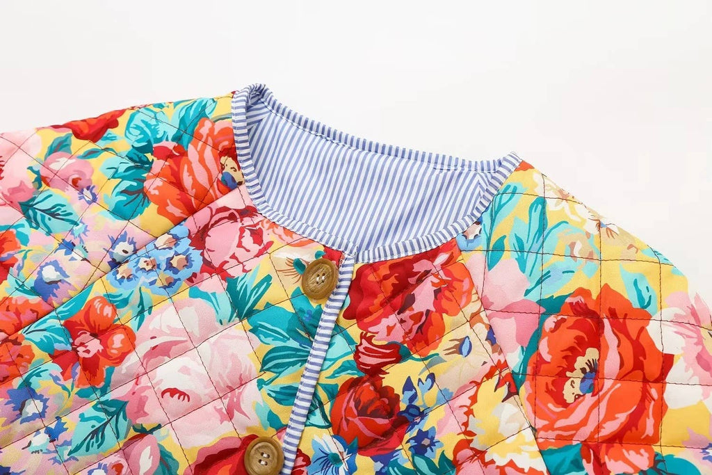 Layla Floral quilted jacket